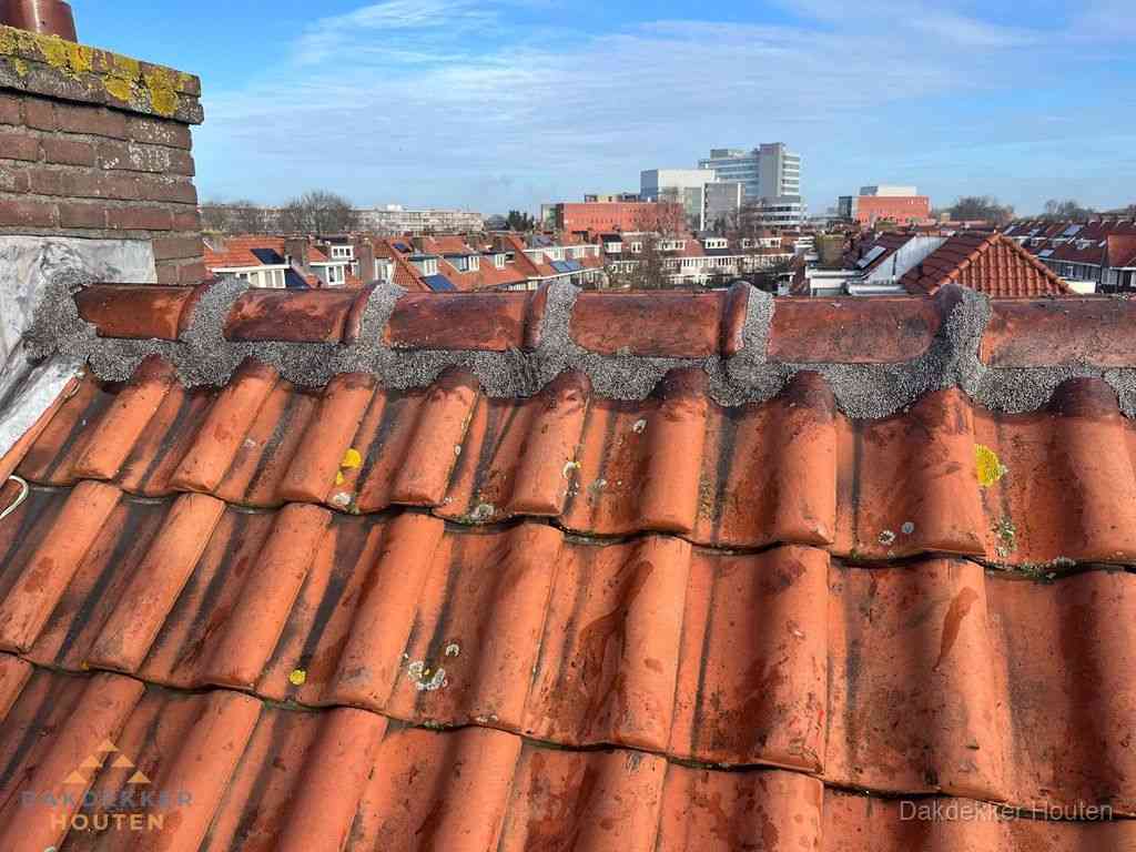 Nieuw bitumen plat dak met uitzicht over woonwijk in Houten Nieuw bitumen plat dak met uitzicht over woonwijk in Houten