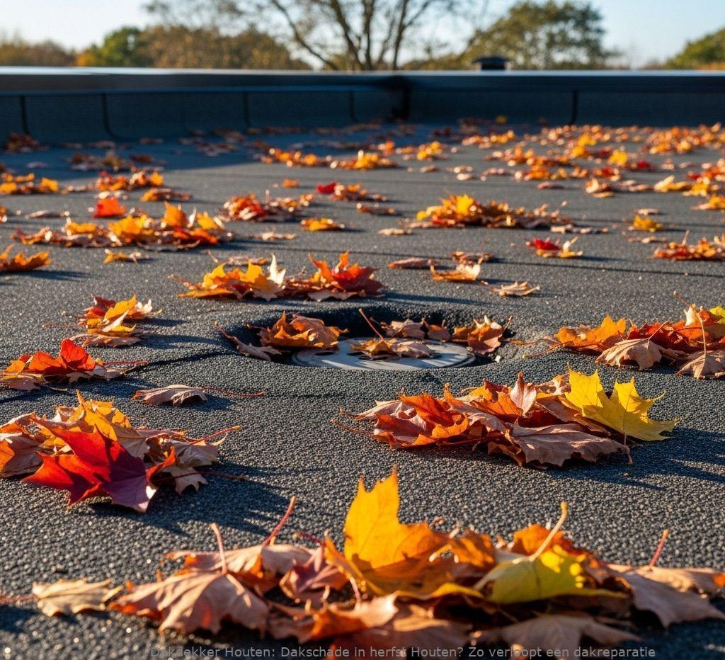 Dakschade In Herfst Houten